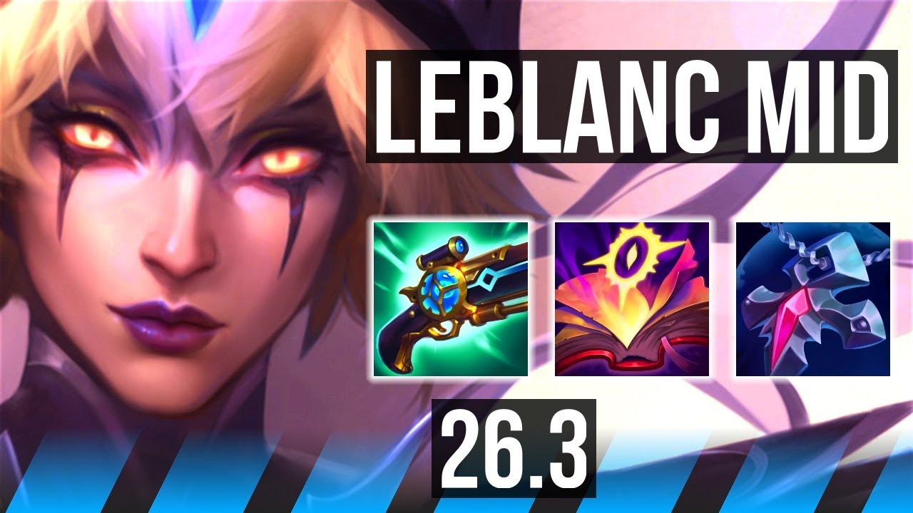 LEBLANC vs MALZAHAR (MID) | 51K Dano, Good KDA: 16/2/10 | KR Mestre | 26.3