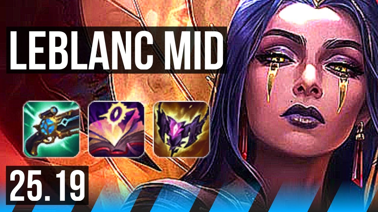 LEBLANC vs AKALI (MID) | 40k Dano | KR Diamante | 25.19