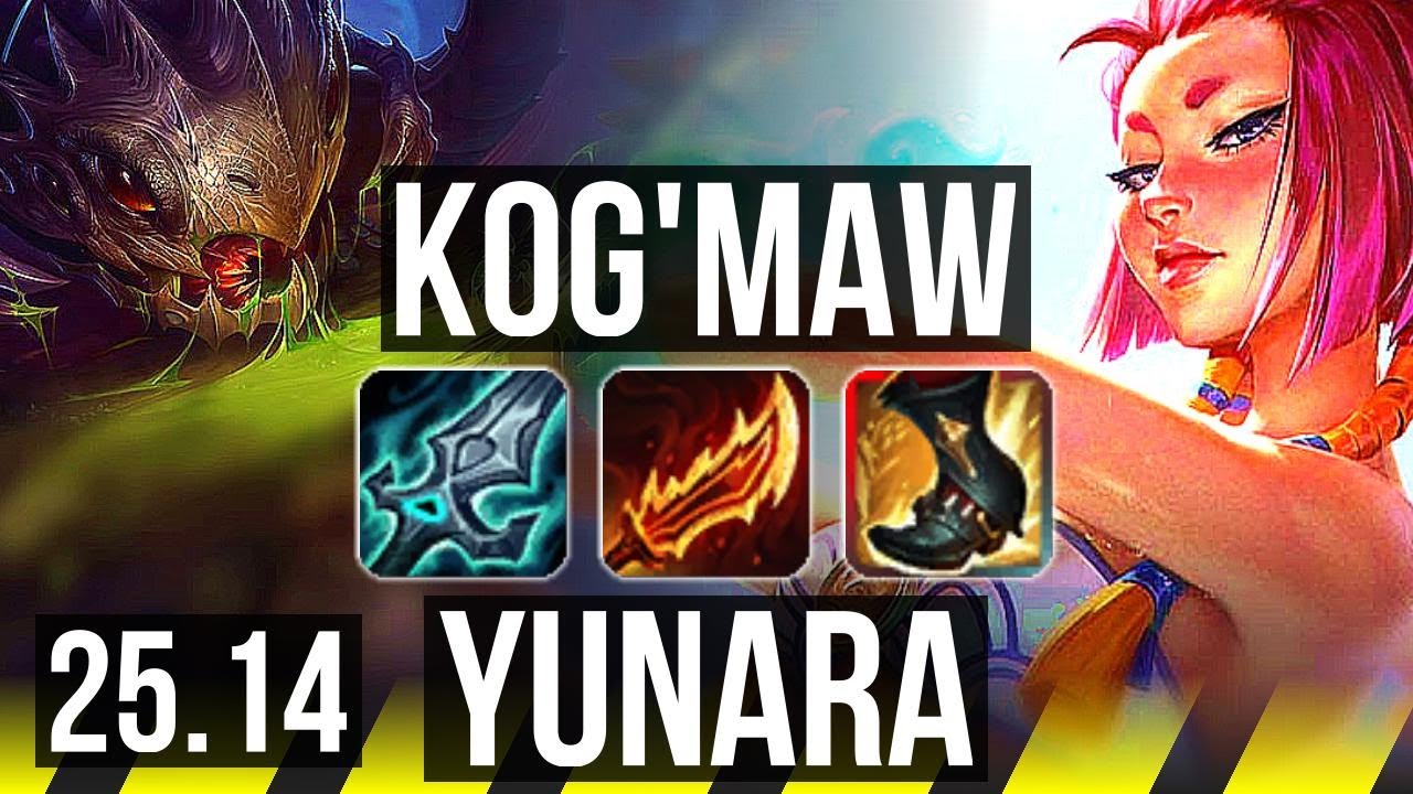 KOG’MAW & Vel’Koz vs YUNARA & Rakan (ADC) | 10/3/14 | EUW Mestre | 25.14