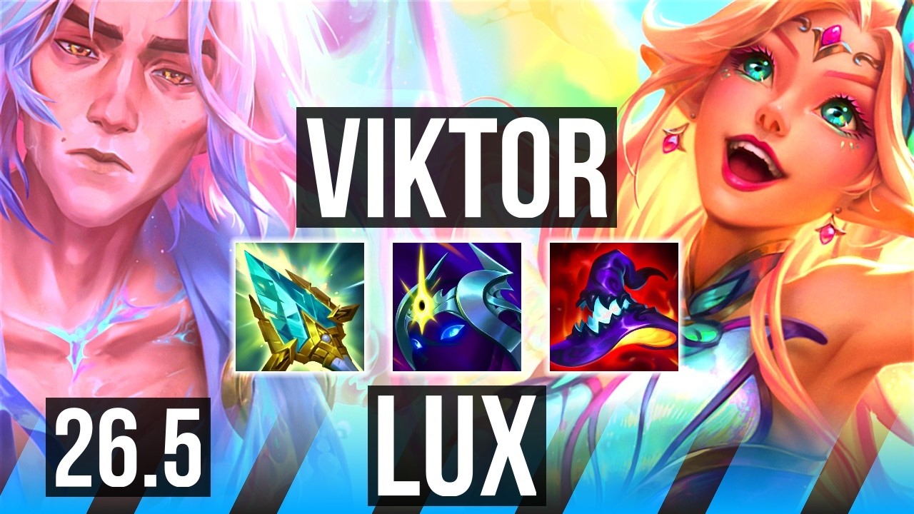 VIKTOR vs LUX (MID) | Good KDA: 17/1/13 | EUW Diamante | 26.5