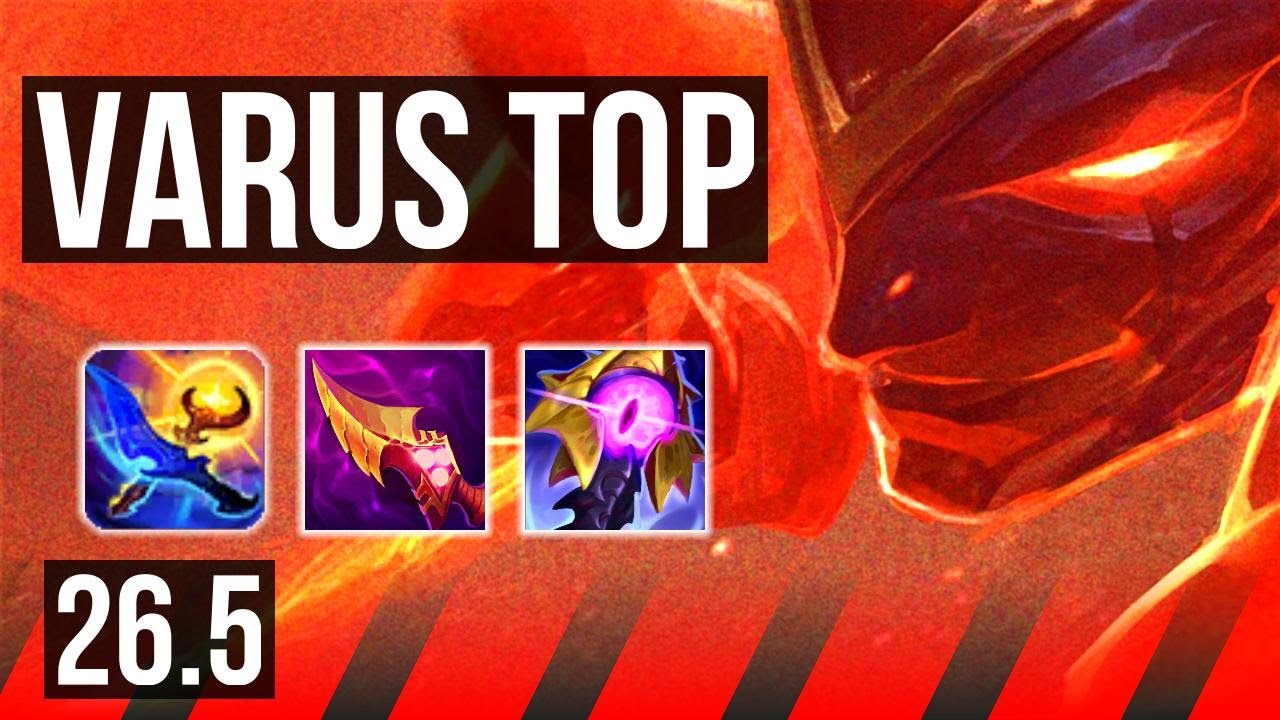 VARUS vs GAREN (TOP) | 76K Dano, Good KDA: 21/4/13 | EUW Desafiante | 26.5