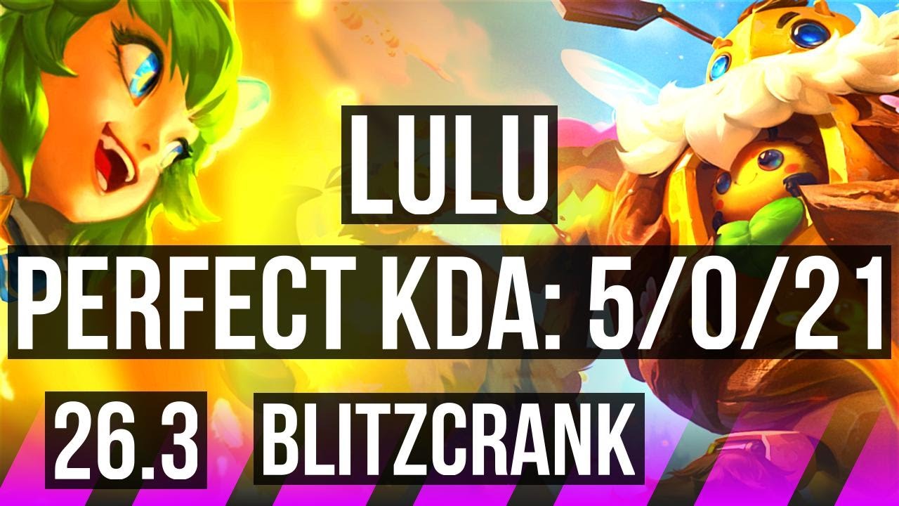 LULU & Jinx vs BLITZCRANK & Jhin (SUP) | Perfect KDA: 5/0/21 | EUW Diamante&hellip;
