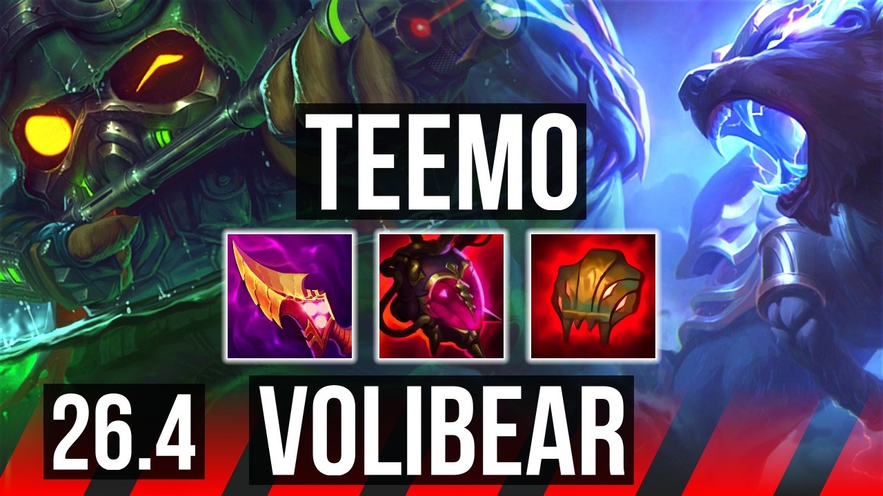 TEEMO vs VOLIBEAR (TOP) | KR Diamante | 26.4
