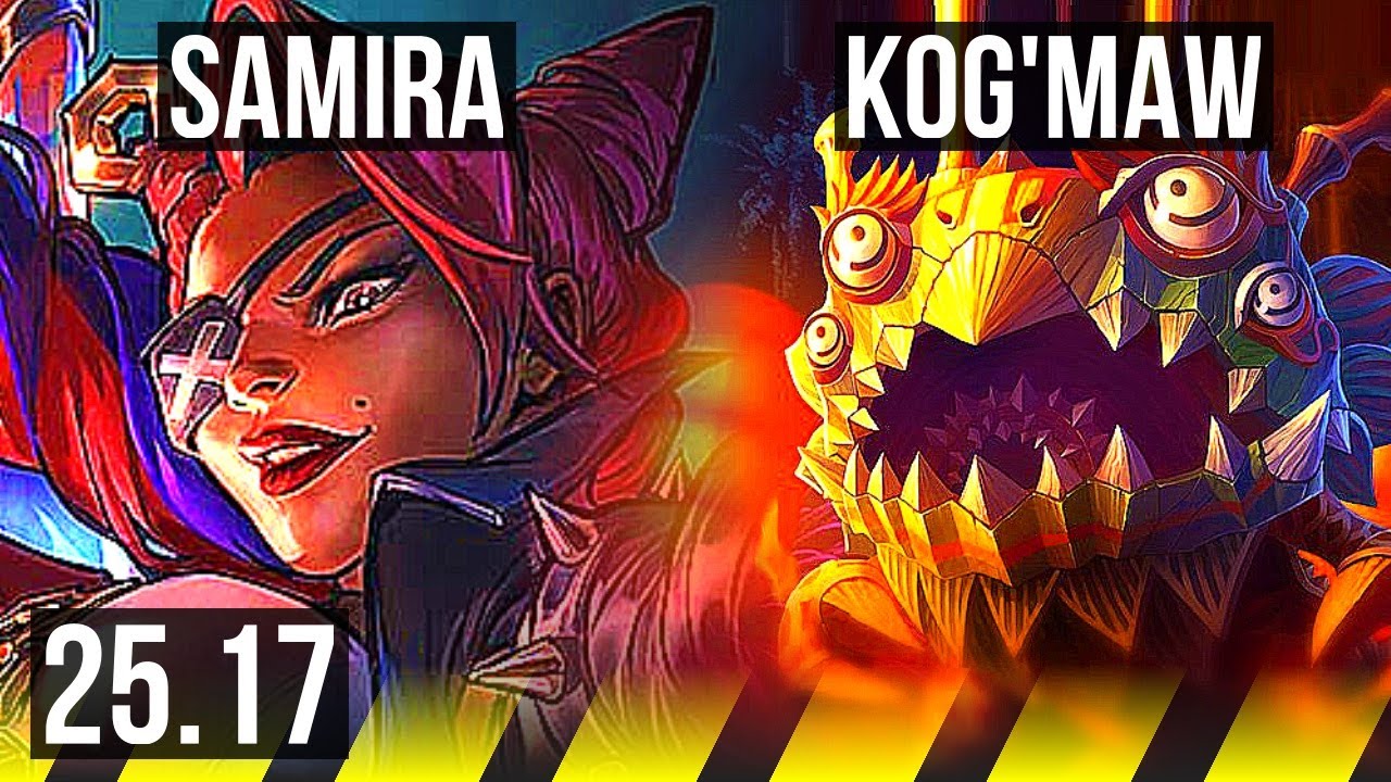 SAMIRA & Rell vs KOG’MAW & Rakan (ADC) | 17/3/8, Lendário | KR Diamante | 25.17
