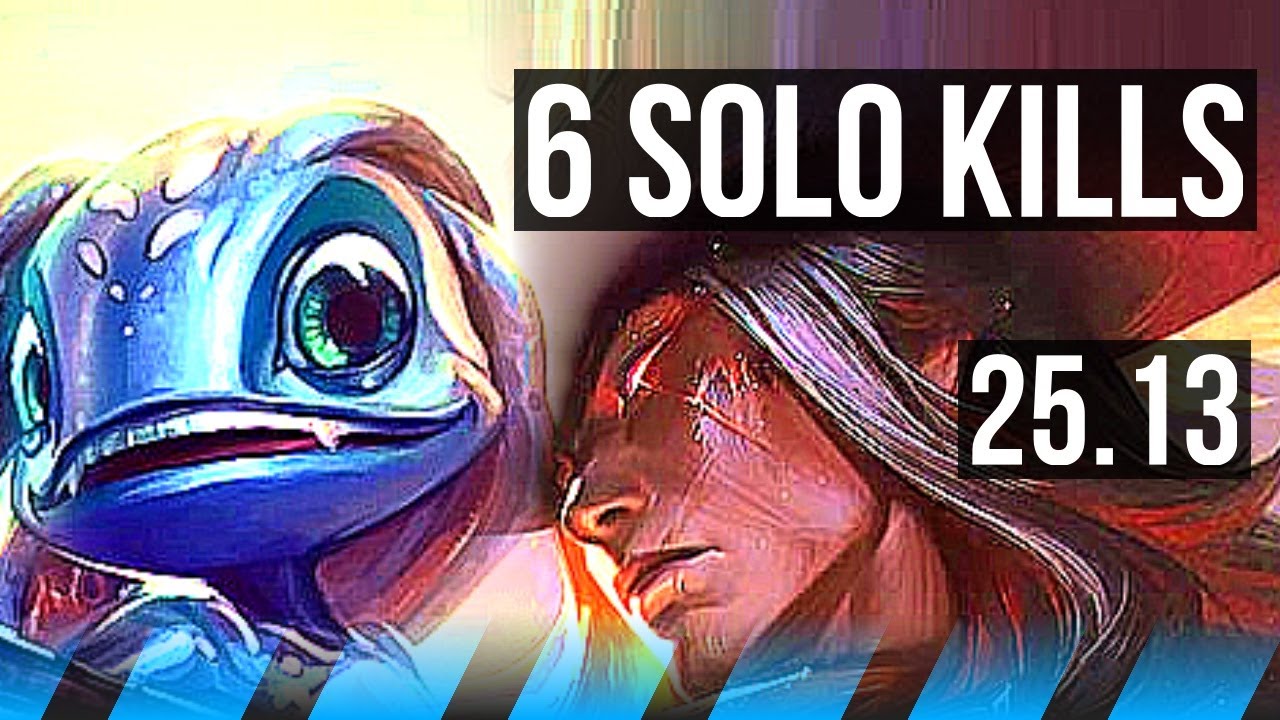 FIZZ vs YONE (MID) | 6 solo kills, 9/2/10 | KR Master | 25.13