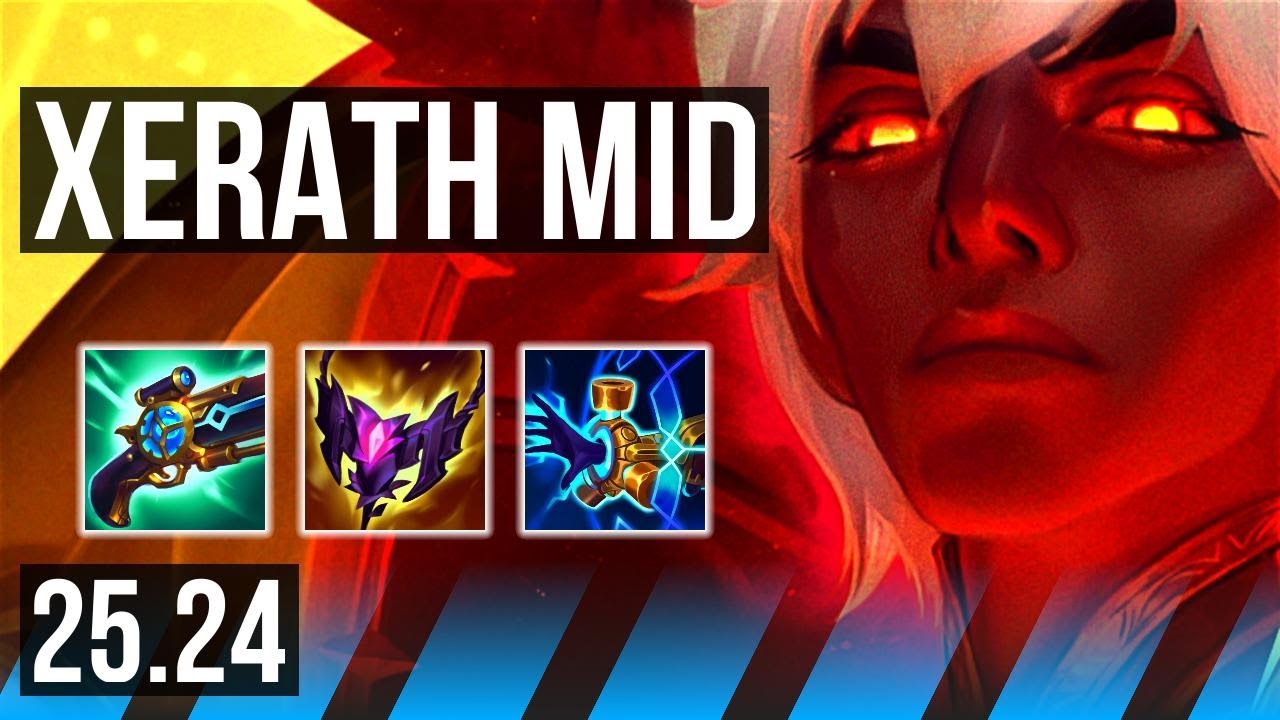 XERATH vs MEL (MID) | 53K Dano | KR Mestre | 25.24