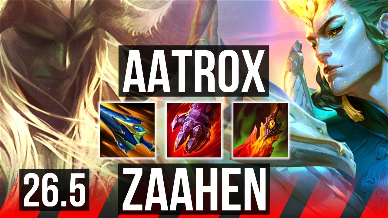 AATROX vs ZAAHEN (TOP) | Good KDA: 10/1/10, 44K Dano | EUW Mestre | 26.5