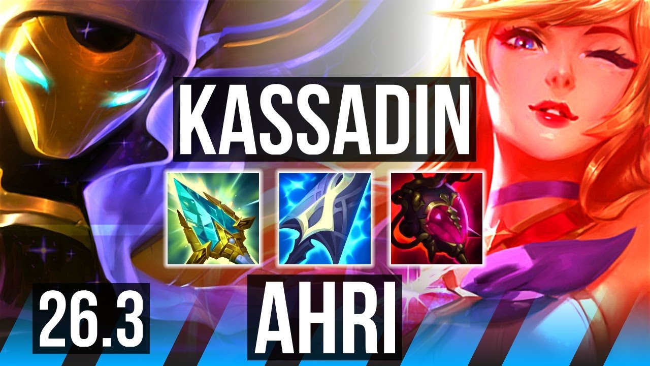 KASSADIN vs AHRI (MID) | Good KDA: 17/1/5, Unsealed Spellbook, 48K Dano | EUW Mestre | 26.3