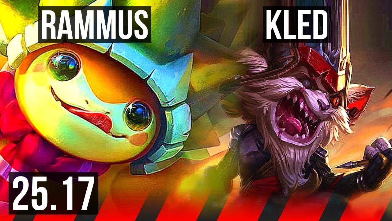RAMMUS vs KLED (TOP) | 700+ Jogos | KR Mestre | 25.17