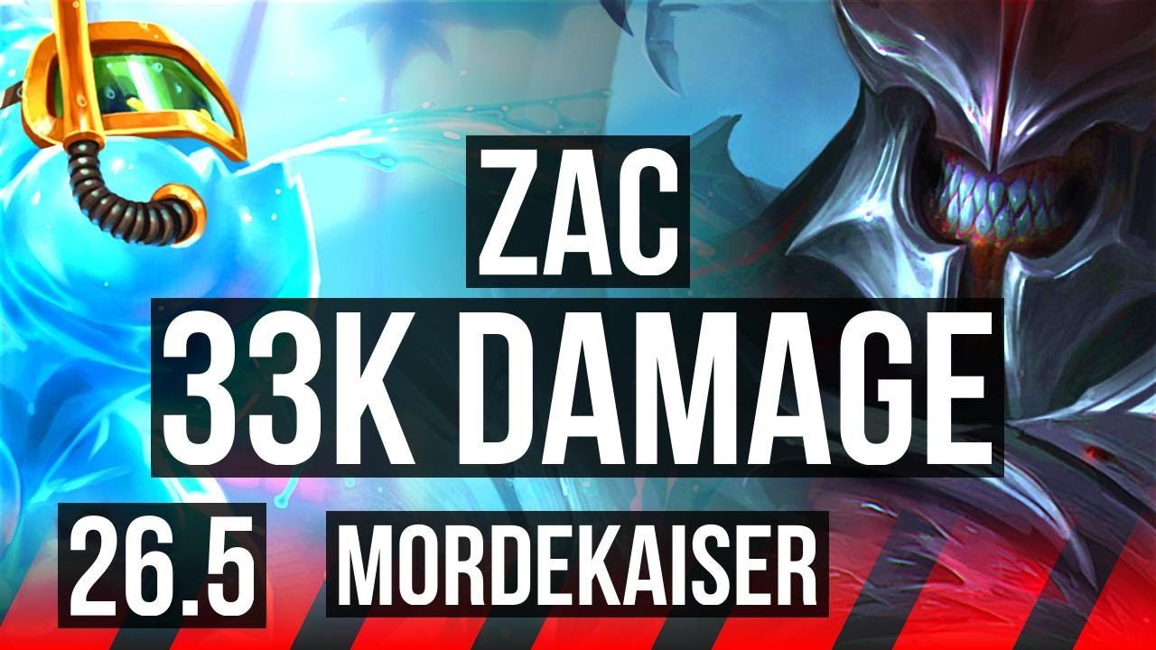 ZAC vs MORDEKAISER (TOP) | 33K Dano | KR Diamante | 26.5