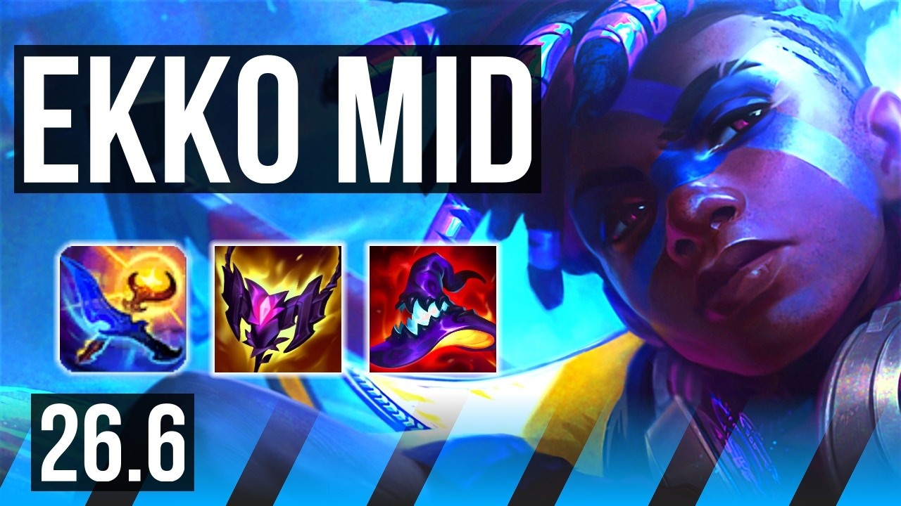 EKKO vs AHRI (MID) | Good KDA: 22/1/5 | EUW Mestre | 26.6