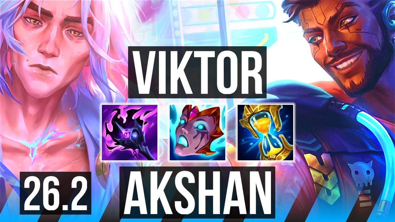 VIKTOR vs AKSHAN (MID) | 9k gold Retorno | KR Mestre | 26.2