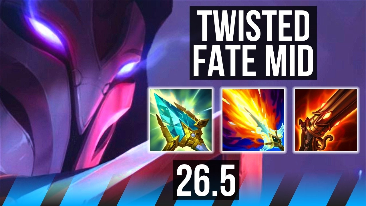 TWISTED FATE vs AKALI (MID) | Good KDA: 11/1/11 | KR Mestre | 26.5