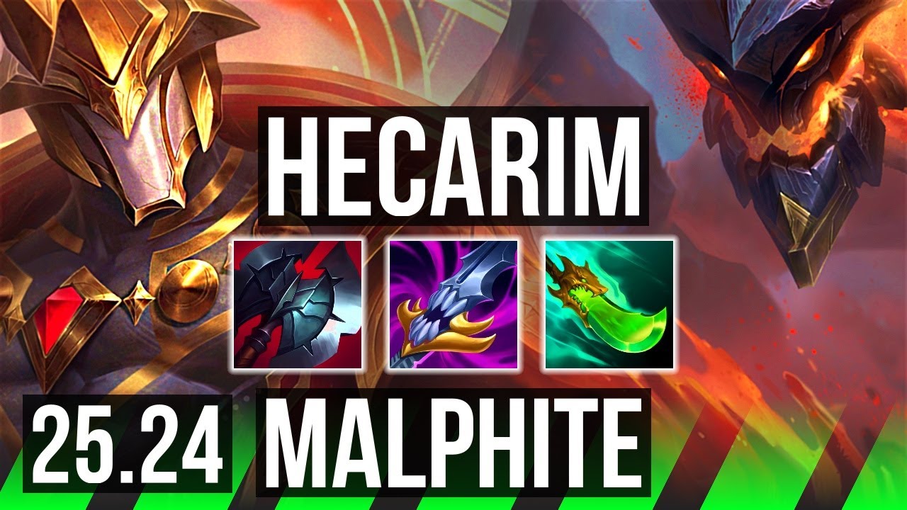 HECARIM vs MALPHITE (JGL) | 60K Dano | EUW Mestre | 25.24