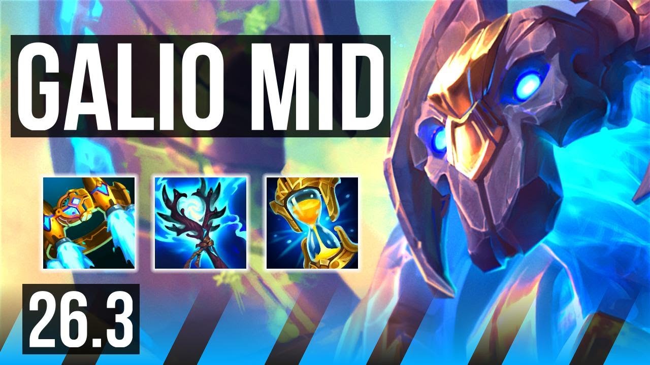 GALIO vs YONE (MID) | Good KDA: 12/1/8, 31K Dano | KR Mestre | 26.3