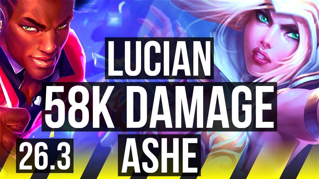 LUCIAN & Sona vs ASHE & Karma (ADC) | 58K Dano, Good KDA: 20/3/11 |&hellip;
