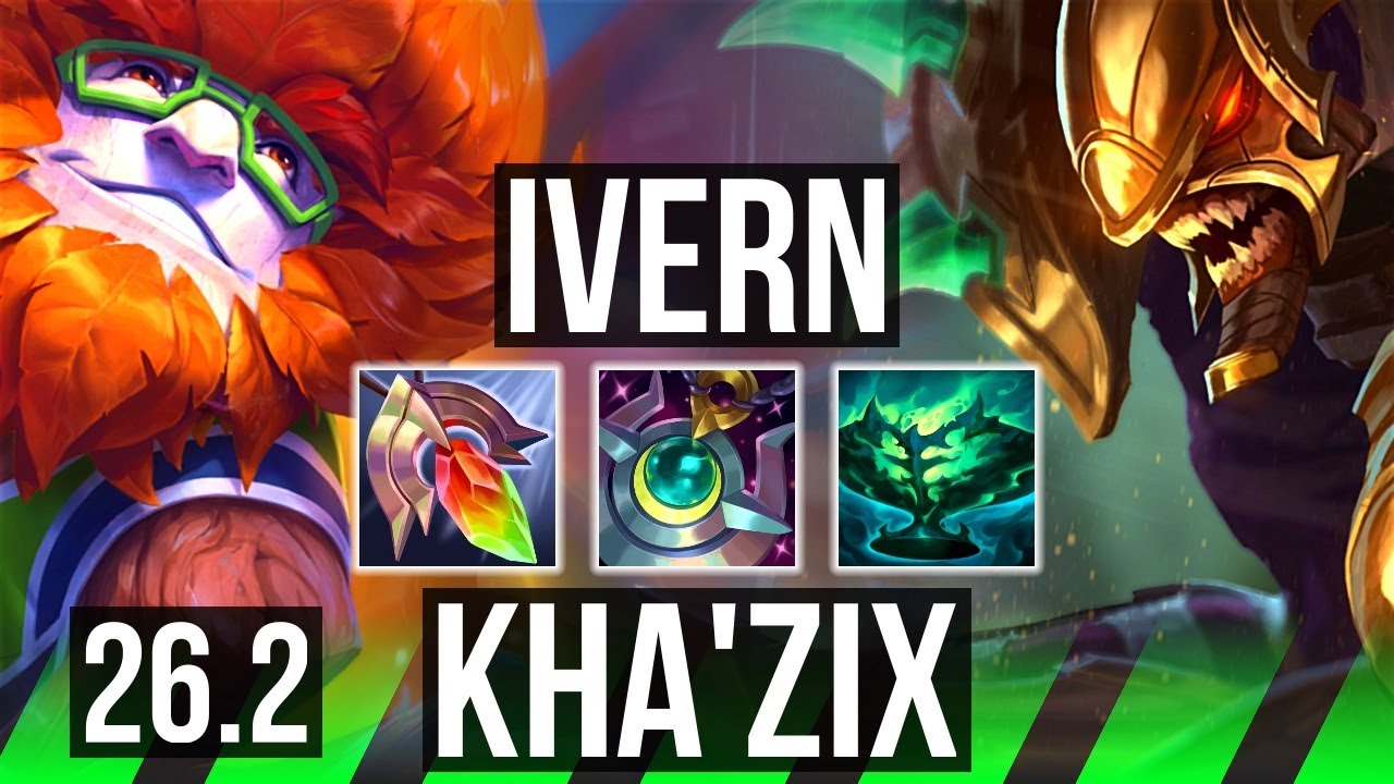 IVERN vs KHA’ZIX (JGL) | 41K Dano, 5k gold Retorno | KR Mestre | 26.2