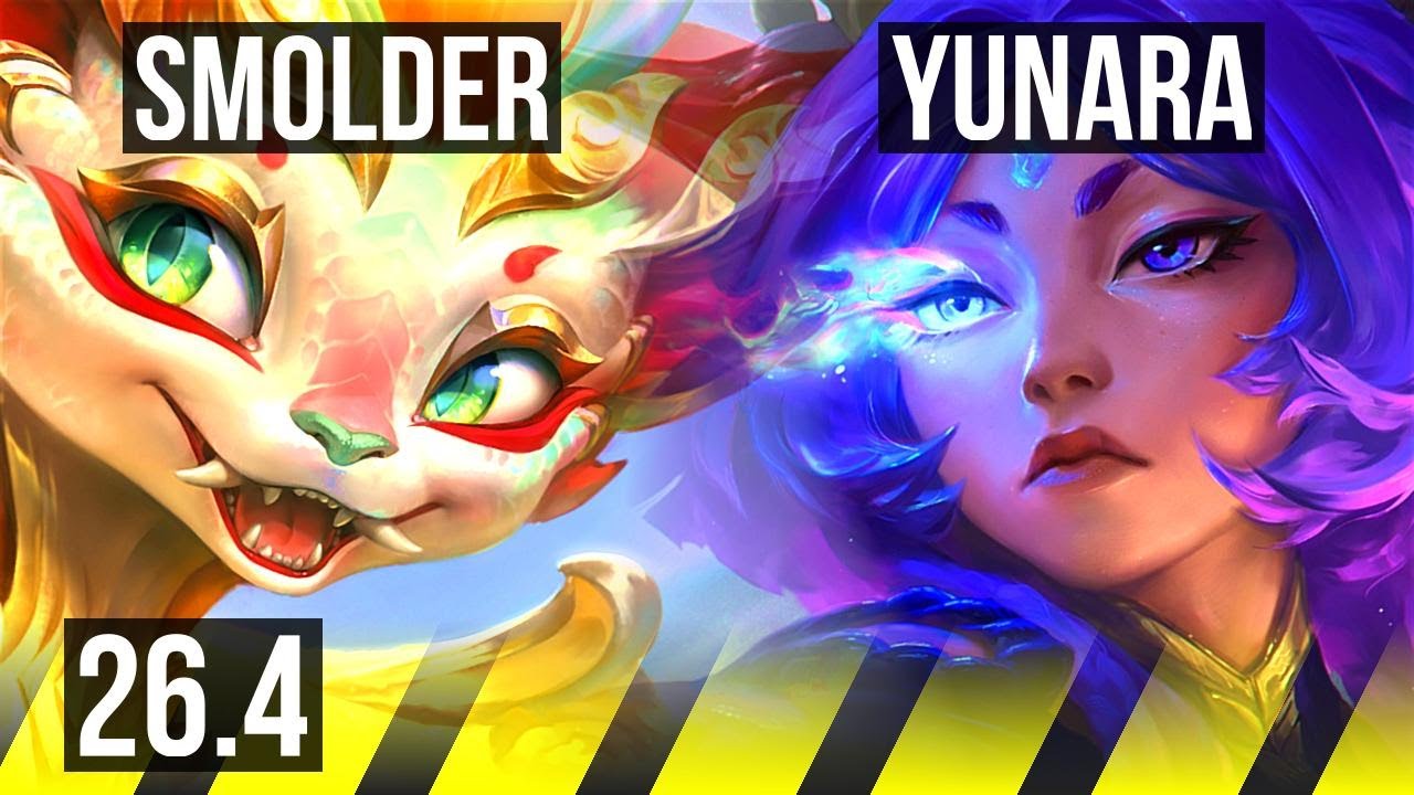 SMOLDER & Maokai vs YUNARA & Pyke (ADC) | Good KDA: 16/1/8 | KR Mestre&hellip;