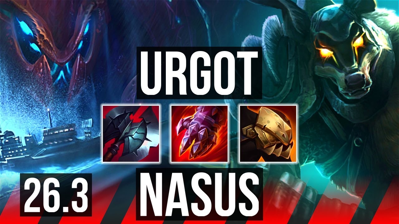 URGOT vs NASUS (TOP) | Perfect KDA: 14/0/2 | EUW Mestre | 26.3