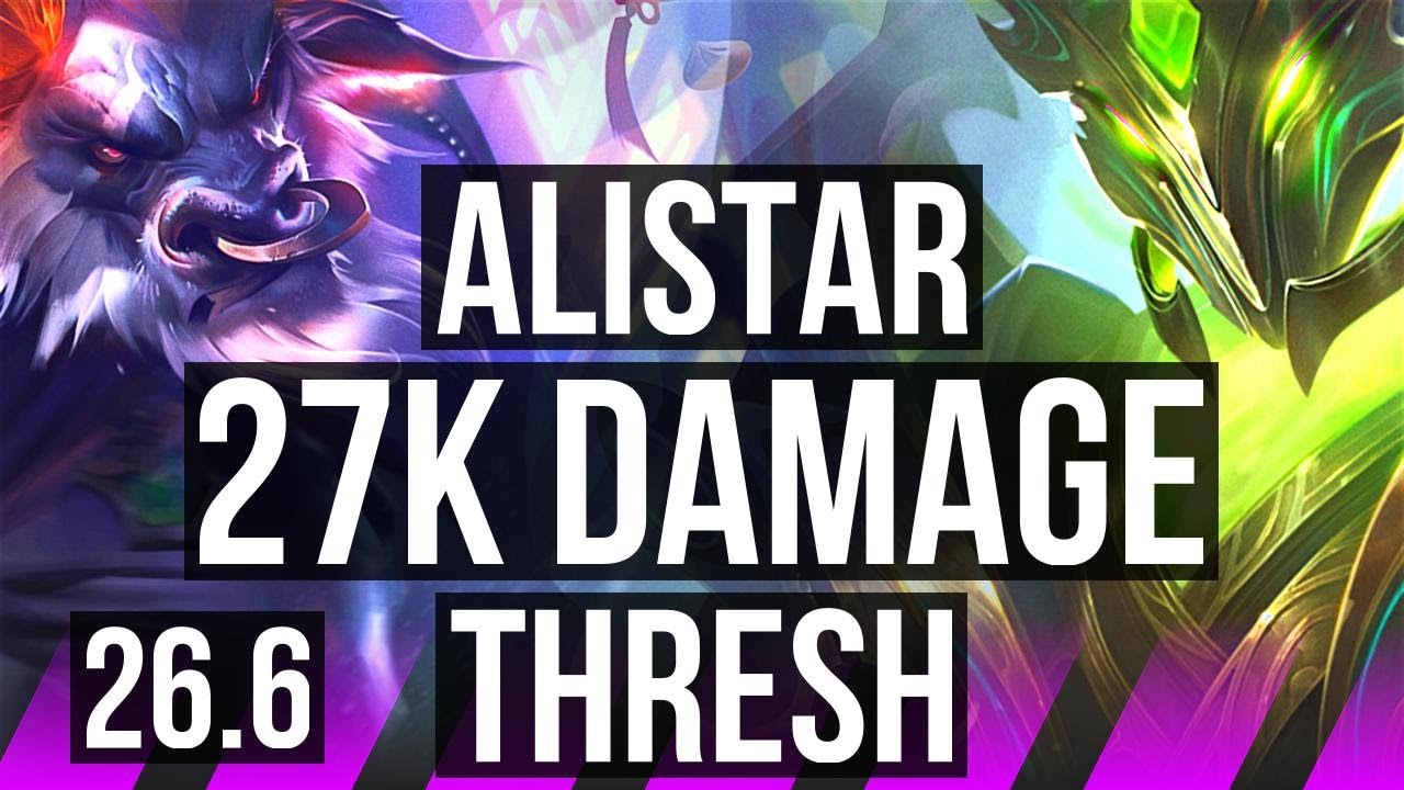 ALISTAR & Vayne vs THRESH & Vladimir (SUP) | 27K Dano, Electrocute | EUW Diamante | 26.6