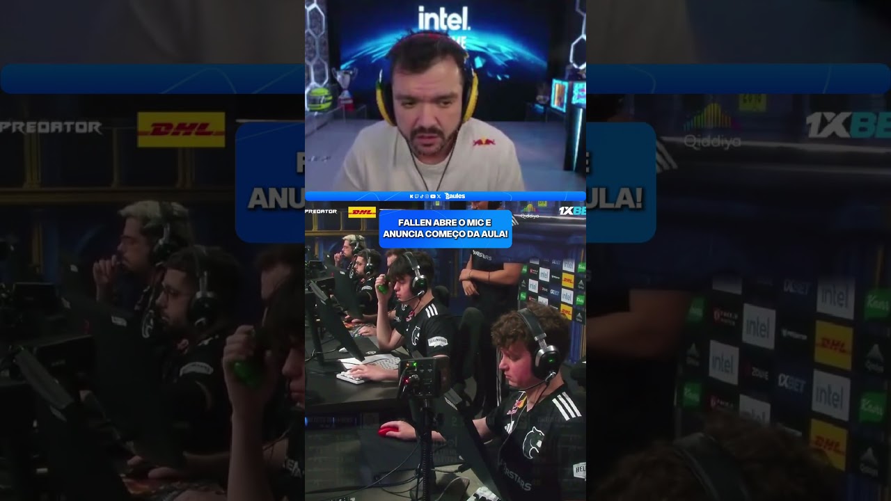 Fallen abre o mic e anuncia o começo da AULA!