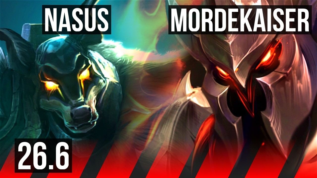 NASUS vs MORDEKAISER (TOP) | Conqueror | KR Mestre | 26.6