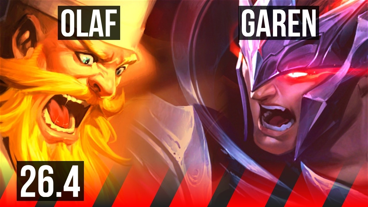 OLAF vs GAREN (TOP) | Perfect KDA: 17/0/5 | KR Mestre | 26.4