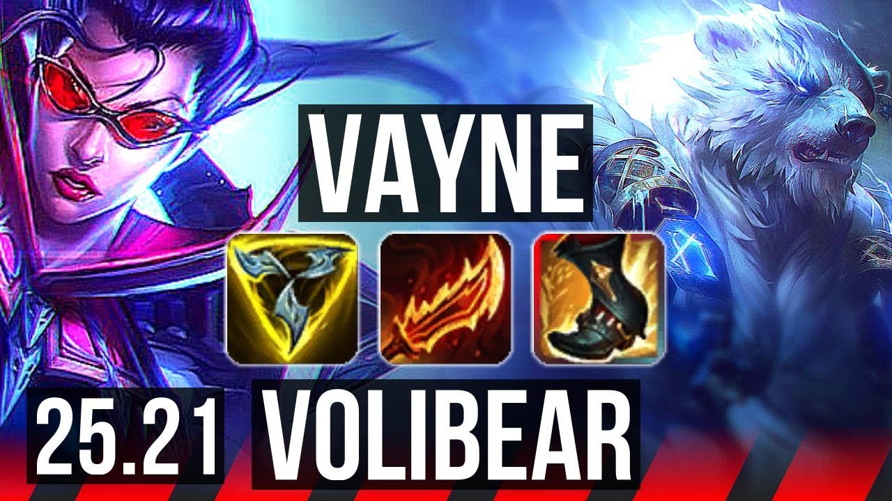 VAYNE vs VOLIBEAR (TOP) | Lendário | EUW Grão-Mestre | 25.21