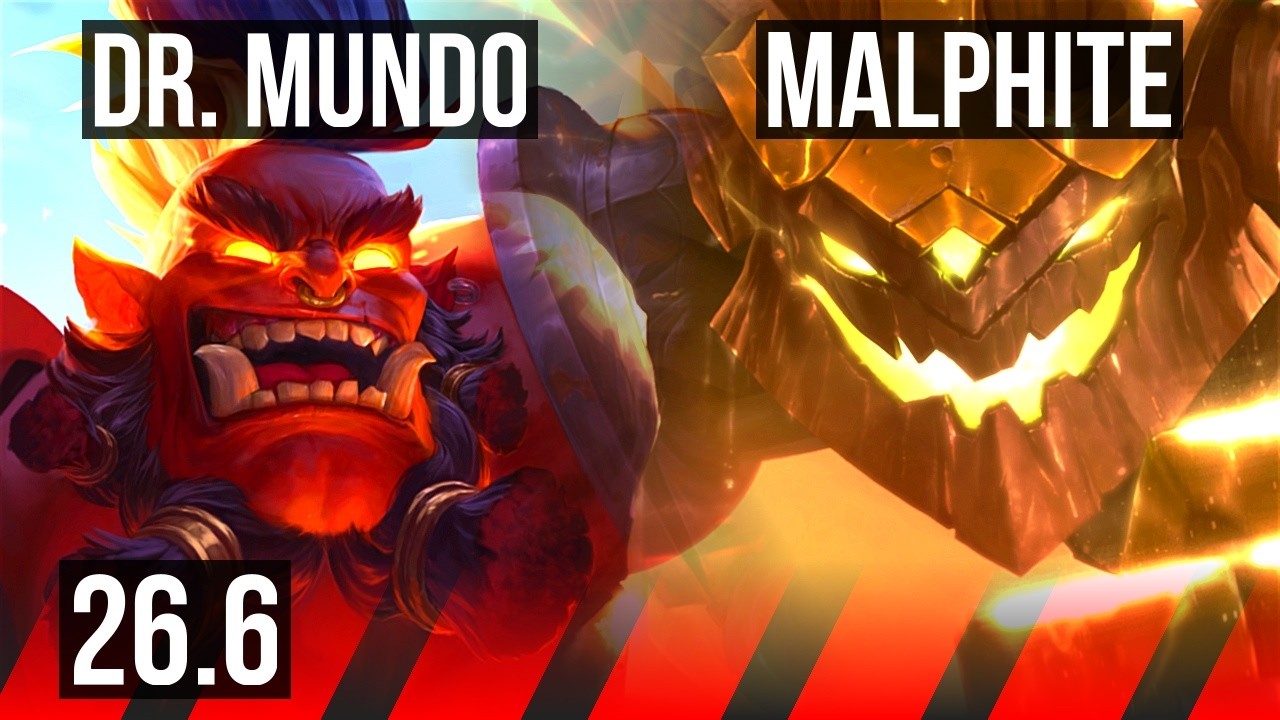 DR. MUNDO vs MALPHITE (TOP) | EUW Desafiante | 26.6