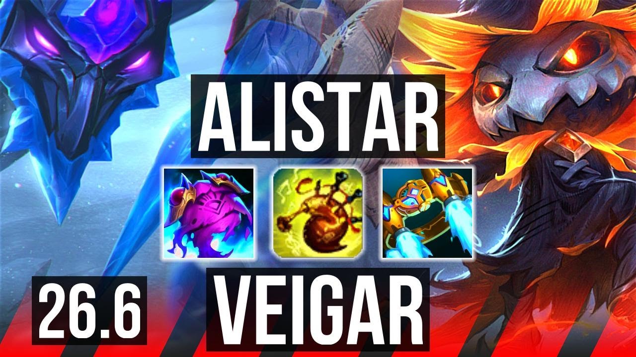 ALISTAR vs VEIGAR (TOP) | 21K Dano | EUW Diamante | 26.6