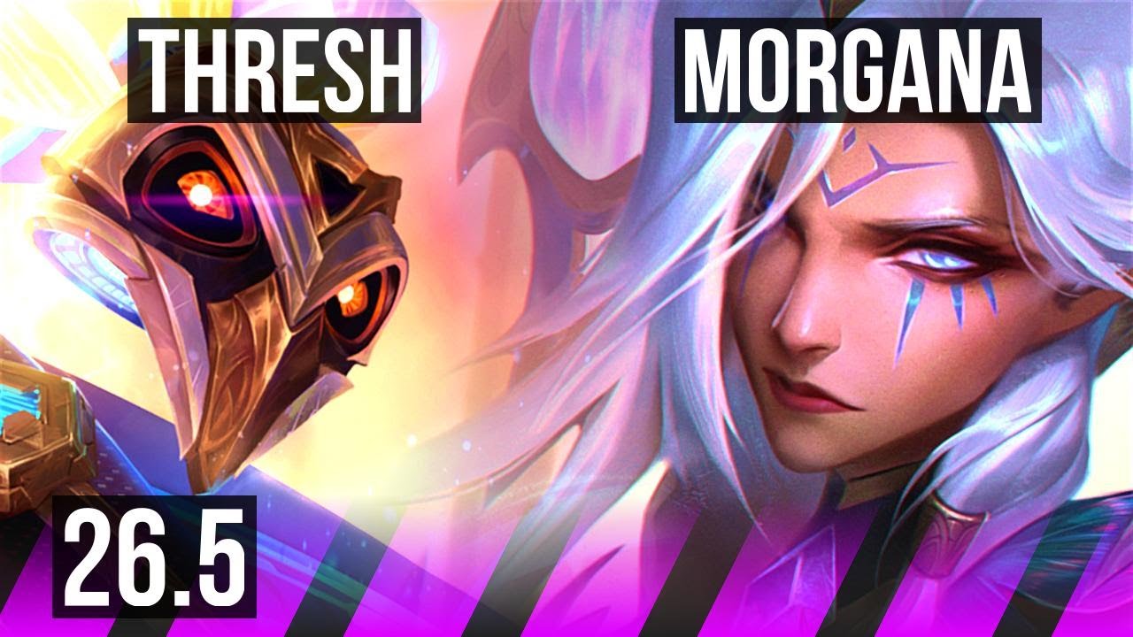 THRESH & Ashe vs MORGANA & Jinx (SUP) | Good KDA: 2/2/24 | EUW Mestre | 26.5