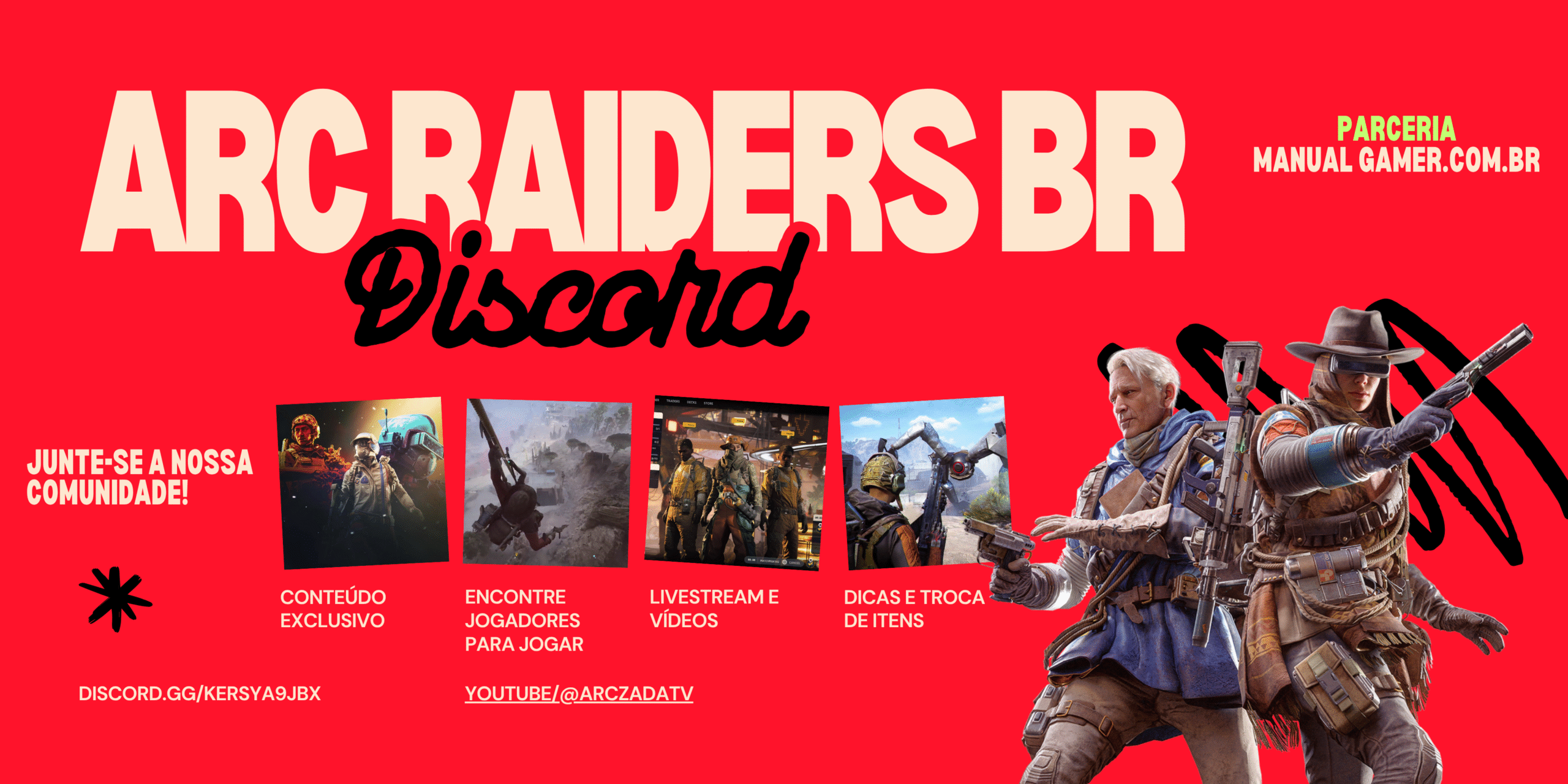 Parceria Manual Gamer & Discord ARC Raiders BR: Comunidade, Suporte e Conteúdo Exclusivo