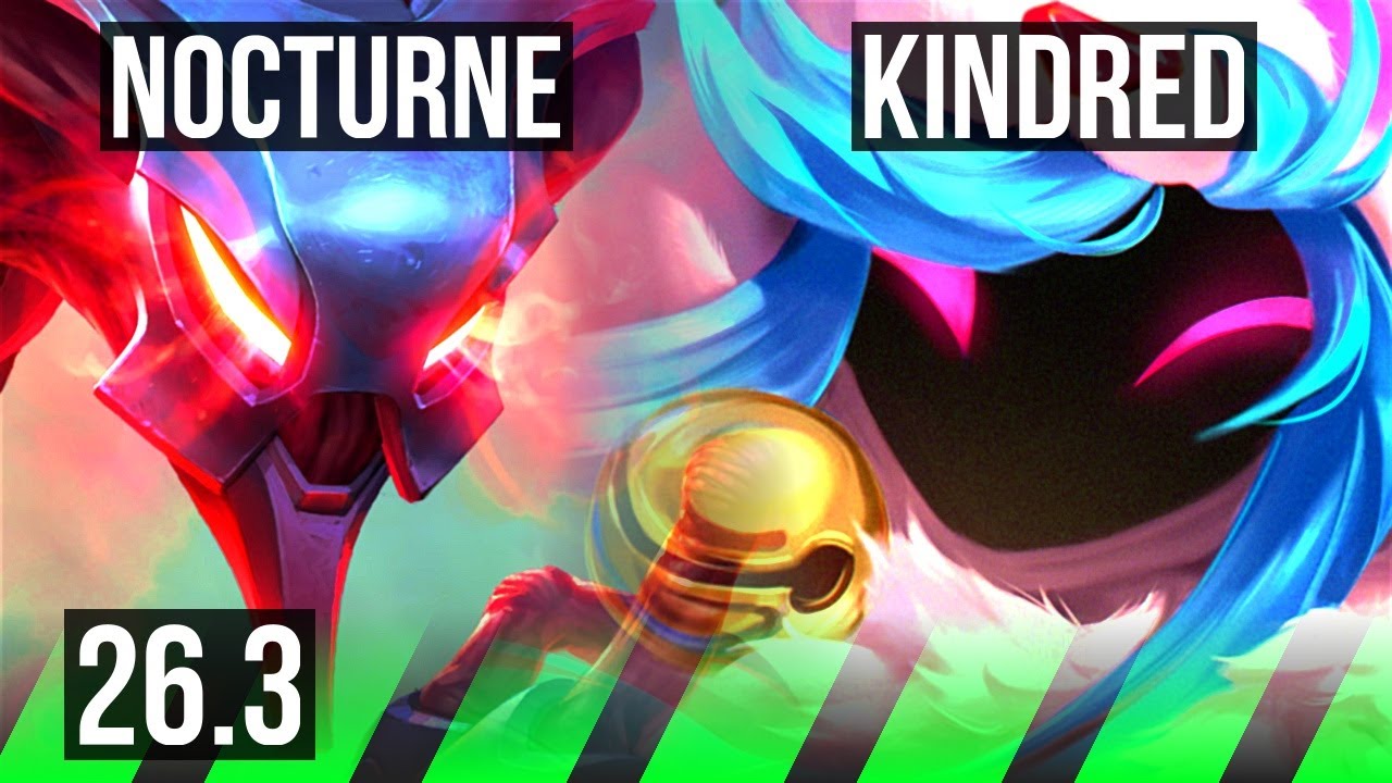 NOCTURNE vs KINDRED (JGL) | Good KDA: 16/1/4 | KR Mestre | 26.3