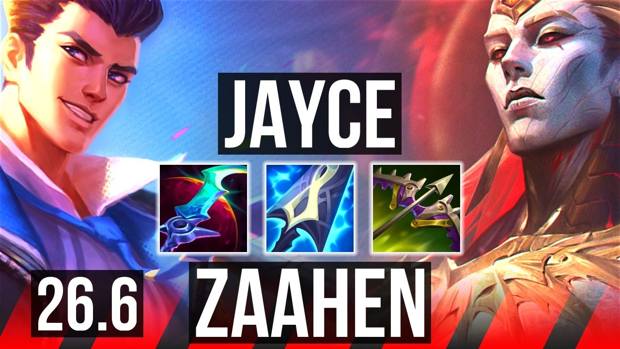 JAYCE vs ZAAHEN (TOP) | EUW Mestre | 26.6
