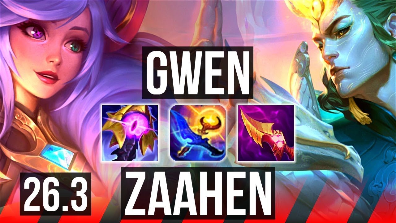 GWEN vs ZAAHEN (TOP) | EUW Diamante | 26.3