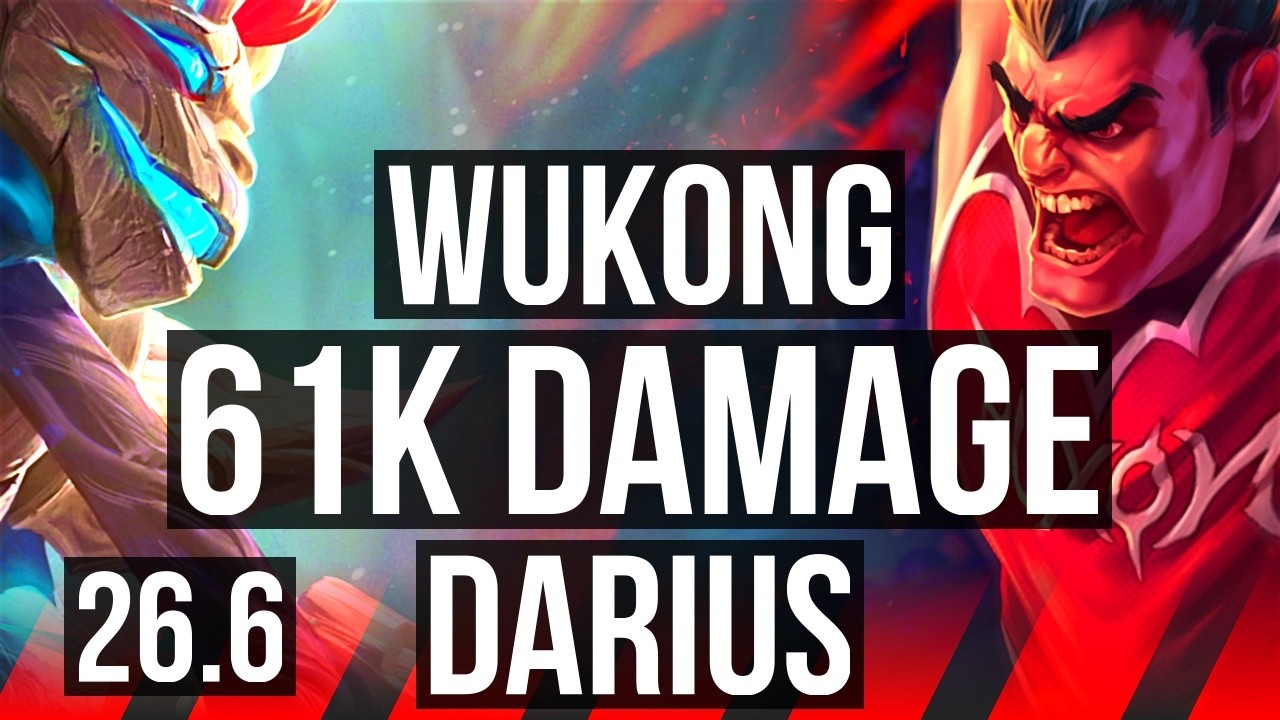 WUKONG vs DARIUS (TOP) | 61K Dano | EUW Mestre | 26.6