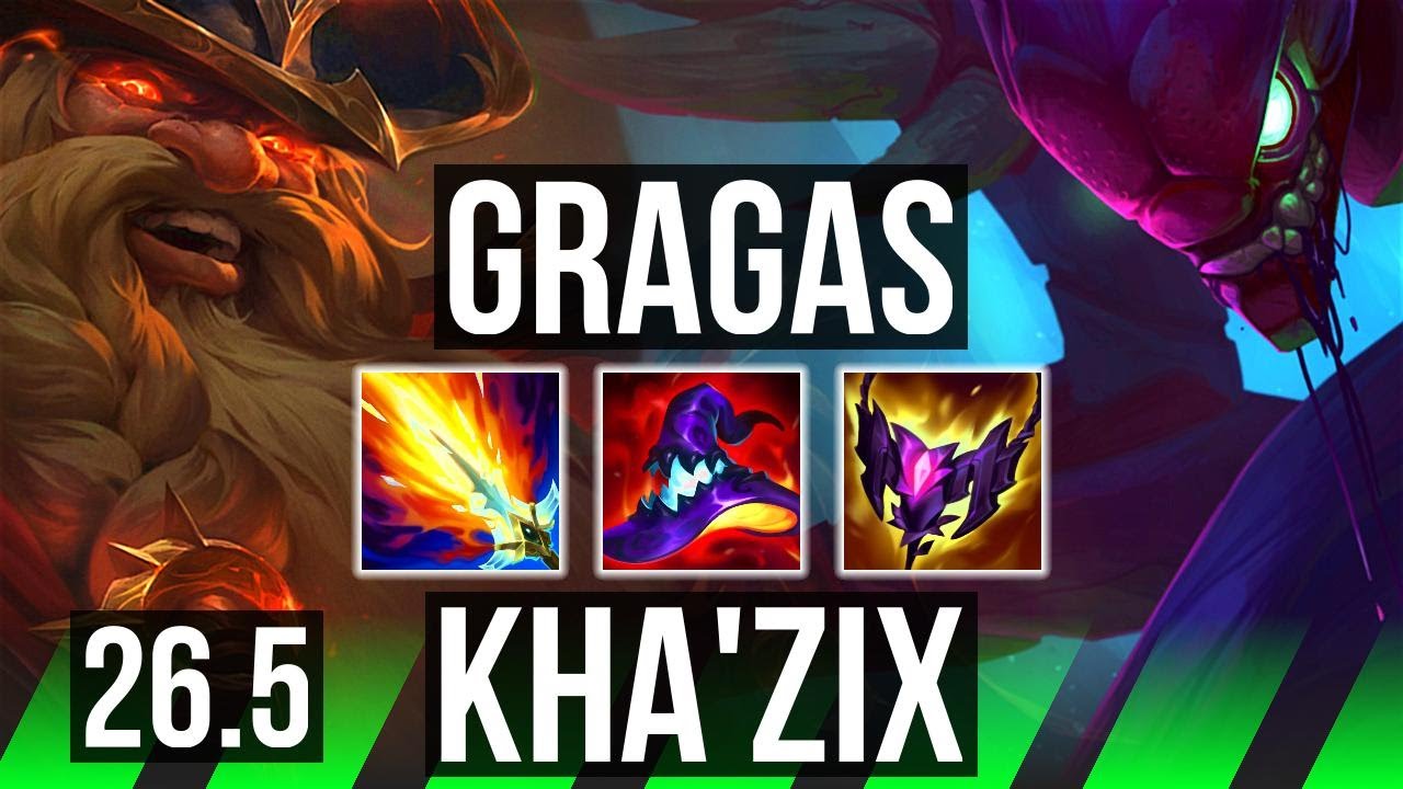 GRAGAS vs KHA’ZIX (JGL) | EUW Mestre | 26.5