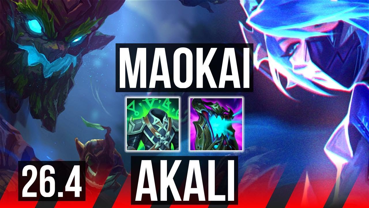 MAOKAI vs AKALI (TOP) | KR Mestre | 26.4