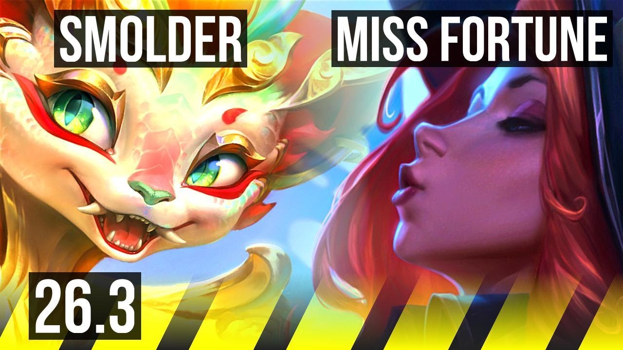 SMOLDER & Poppy vs MISS FORTUNE & Rakan (ADC) | Good KDA: 15/1/8 | EUNE&hellip;