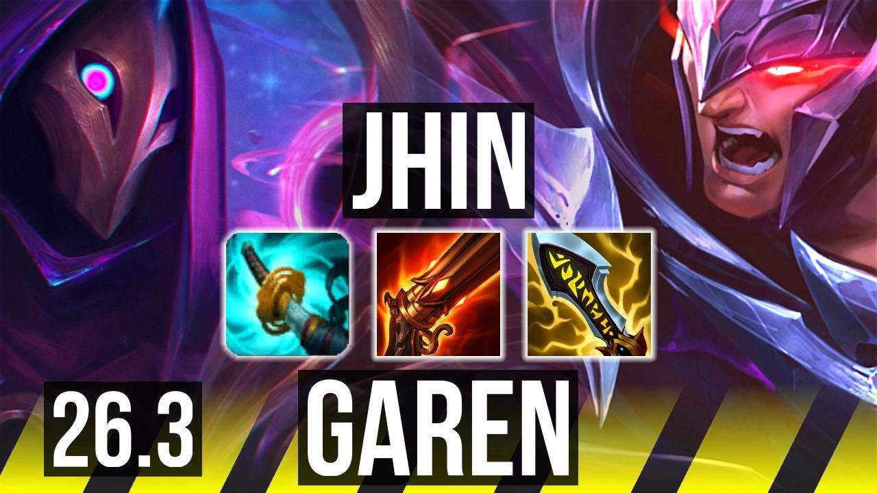 JHIN & Karma vs GAREN & Senna (ADC) | Good KDA: 12/1/7 | KR Mestre | 26.3