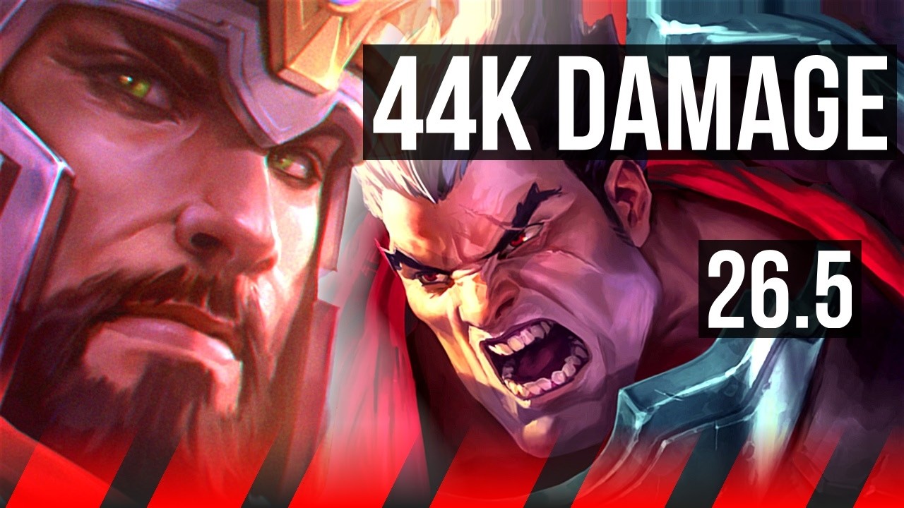 TRYNDAMERE vs DARIUS (TOP) | 44K Dano | NA Mestre | 26.5