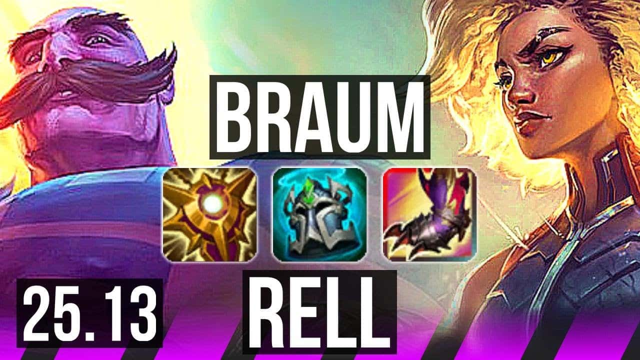 BRAUM & Lucian vs RELL & Kai’Sa (SUP) | KR Master | 25.13