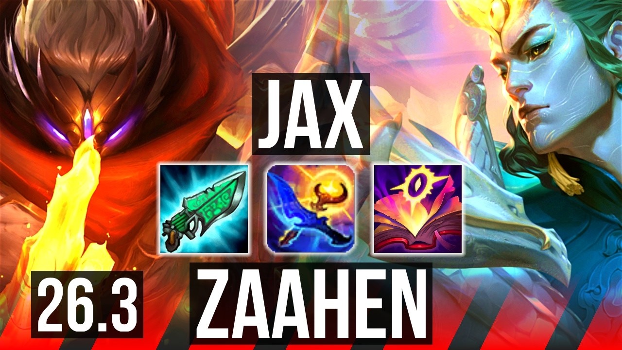 JAX vs ZAAHEN (TOP) | Good KDA: 19/1/0 | NA Mestre | 26.3