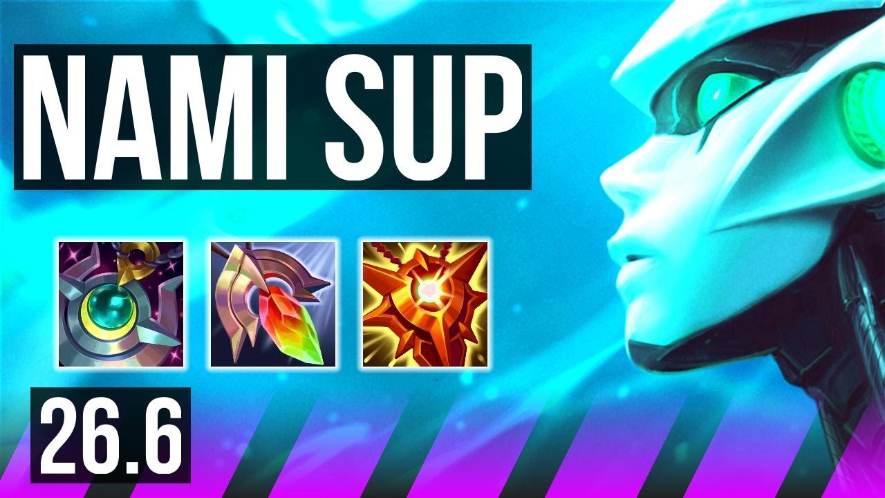 NAMI & Hwei vs VEL’KOZ & Ezreal (SUP) | 22K Dano | NA Mestre | 26.6