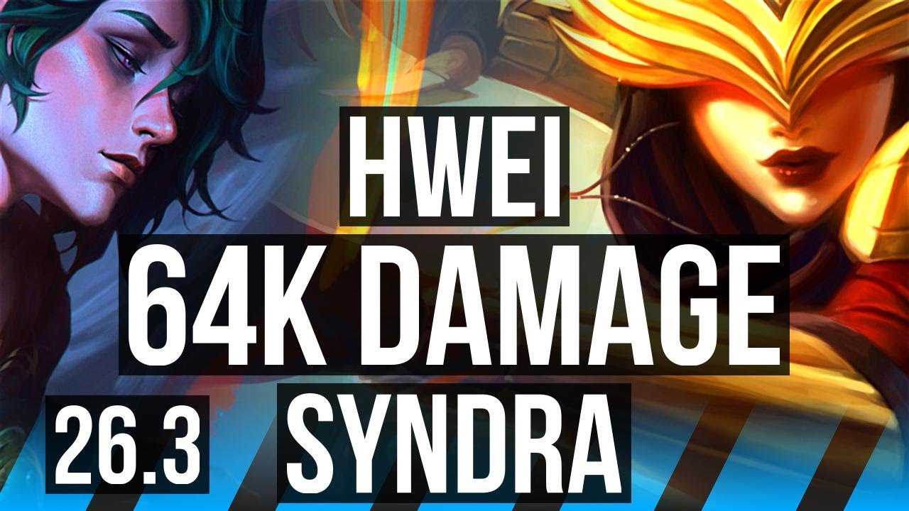 HWEI vs SYNDRA (MID) | Good KDA: 17/1/13, 64K Dano | EUW Diamante | 26.3