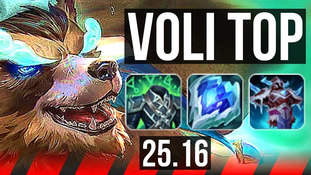 VOLIBEAR vs DR. MUNDO (TOP) | 12/1/7, Lendário, 800+ Jogos | KR Mestre | 25.16