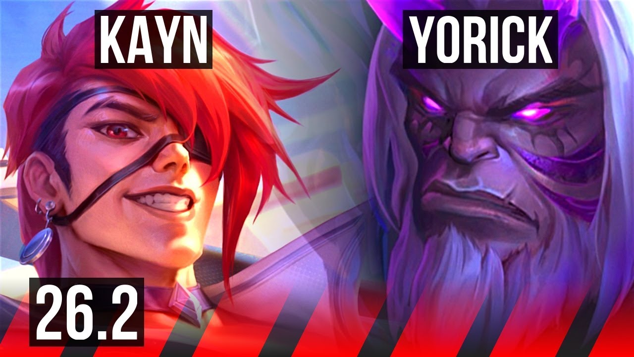 KAYN vs YORICK (TOP) | EUW Diamante | 26.2