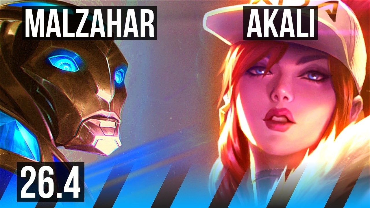 MALZAHAR vs AKALI (MID) | KR Mestre | 26.4