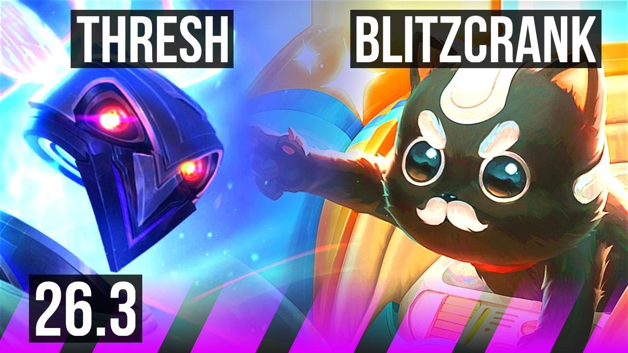 THRESH & Aphelios vs BLITZCRANK & Varus (SUP) | EUW Mestre | 26.3