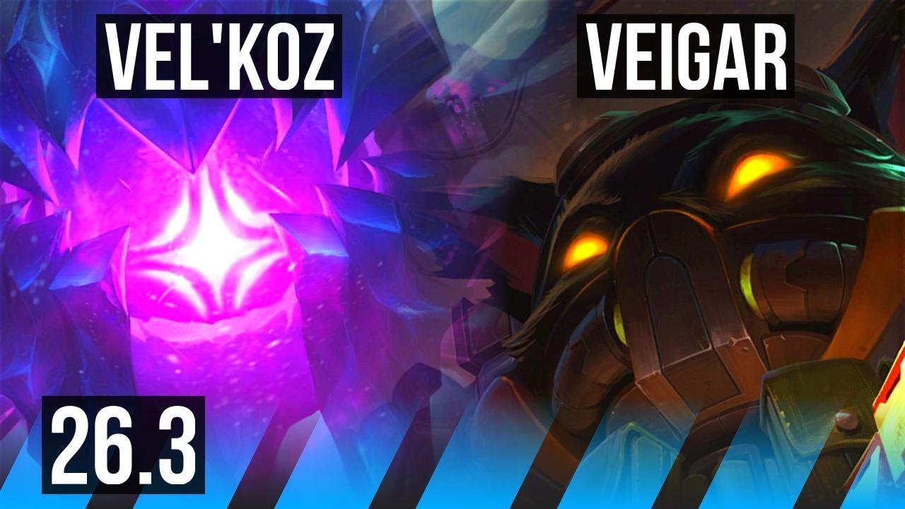 VEL’KOZ vs VEIGAR (MID) | Good KDA: 16/1/3 | EUW Mestre | 26.3